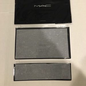 MAC  2 plastic see through cosmetic bags